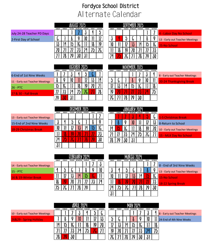 Calendar review